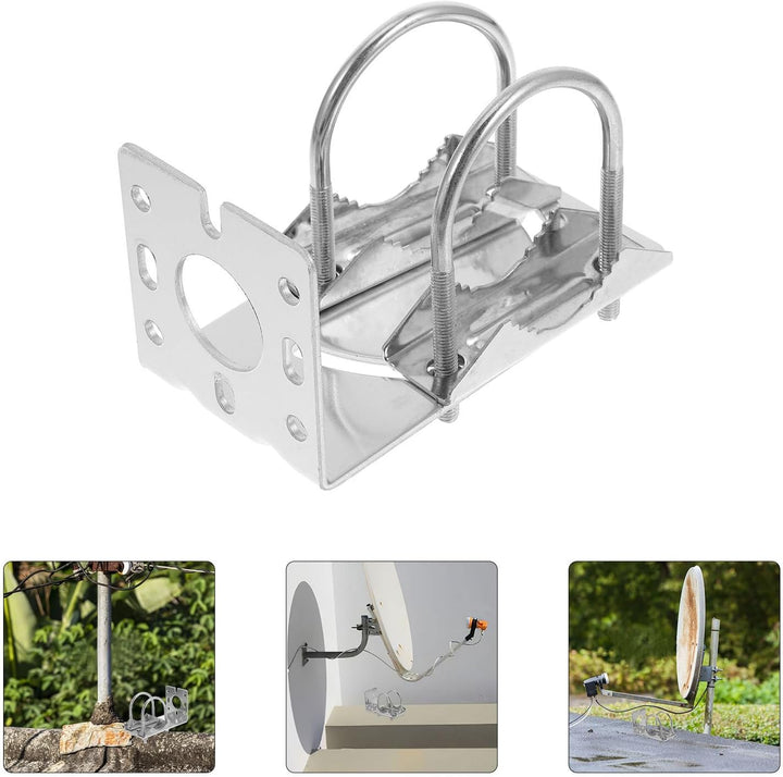 ARTIBETTER Aluminiumlegierung Antennenhalterung Outdoor Wetterfeste Masthalterung mit U bügel Klemme