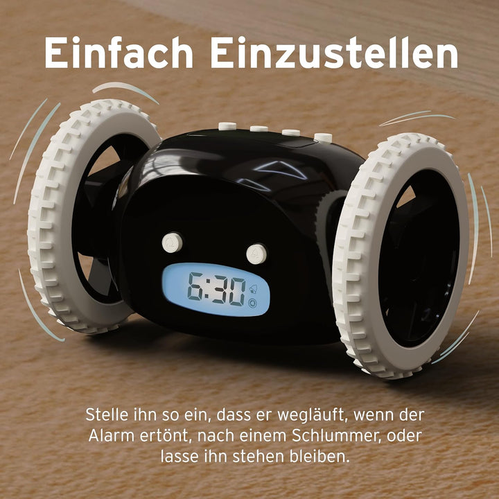 CLOCKY Lauter Wecker Digital Wecker Laut für tiefschläfer Erwachsene Jugendliche Lustig für schwerhö