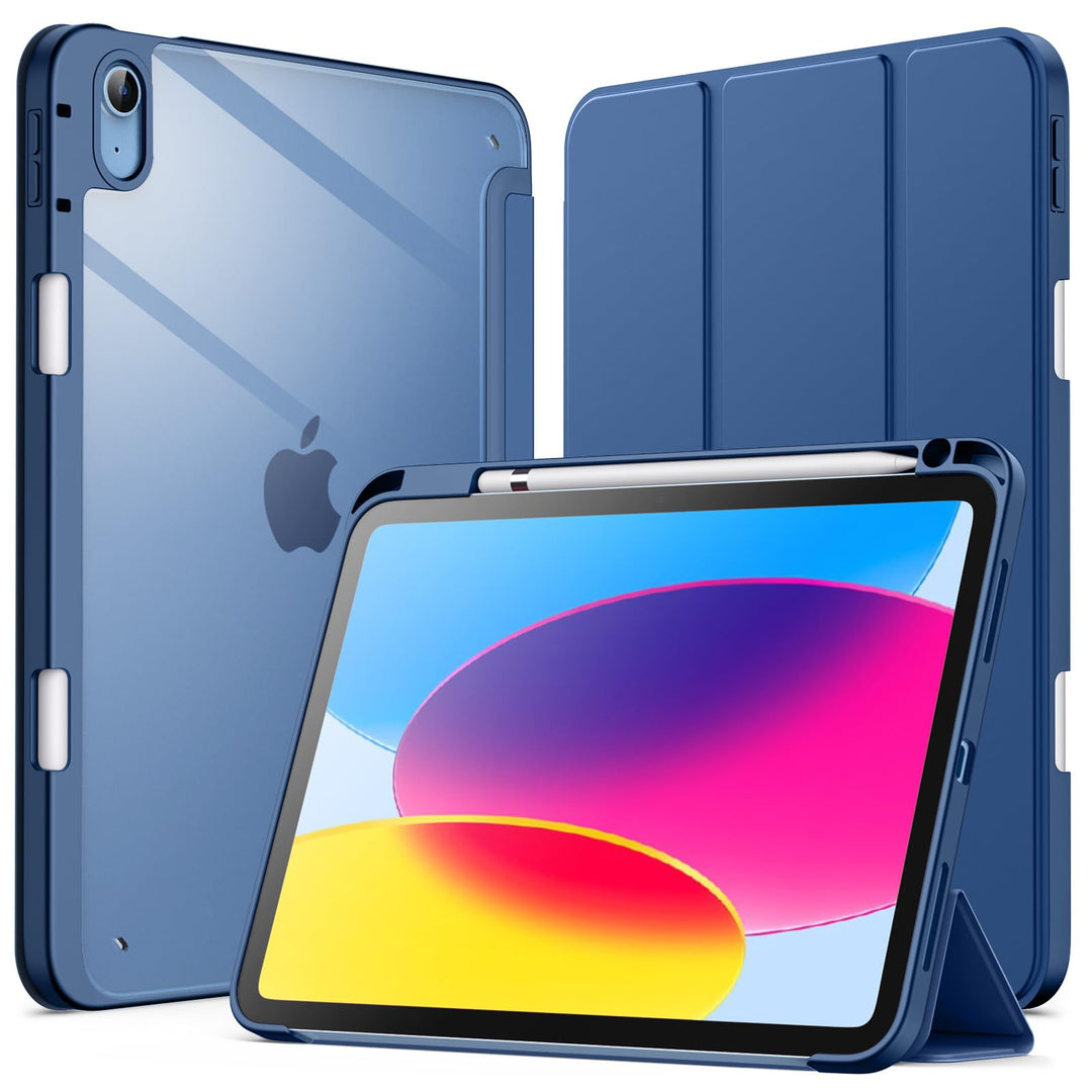 JETech Hülle für iPad 10 (10,9 Zoll, Modell 2022, 10. Generation) mit Stifthalter, Klare Transparent