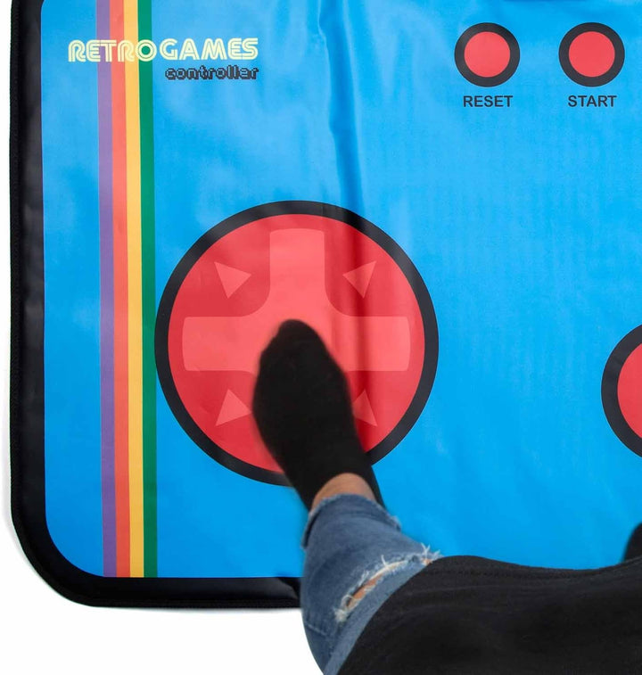 Mad Monkey 2000030 Retro Gaming Matte, Blau, Rot, Schwarz