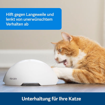 PetSafe Fuchsbau Katzenspielzeug, Interaktives Beschäftigungsspielzeug mit Fuchsschwanz, ‎3 AA Batte