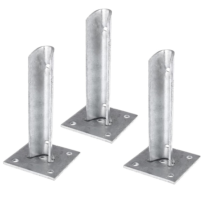 Alberts 663636 Pfostenträger | für Zaunpfosten | für Pfosten-Ø 38 mm | 3er Set