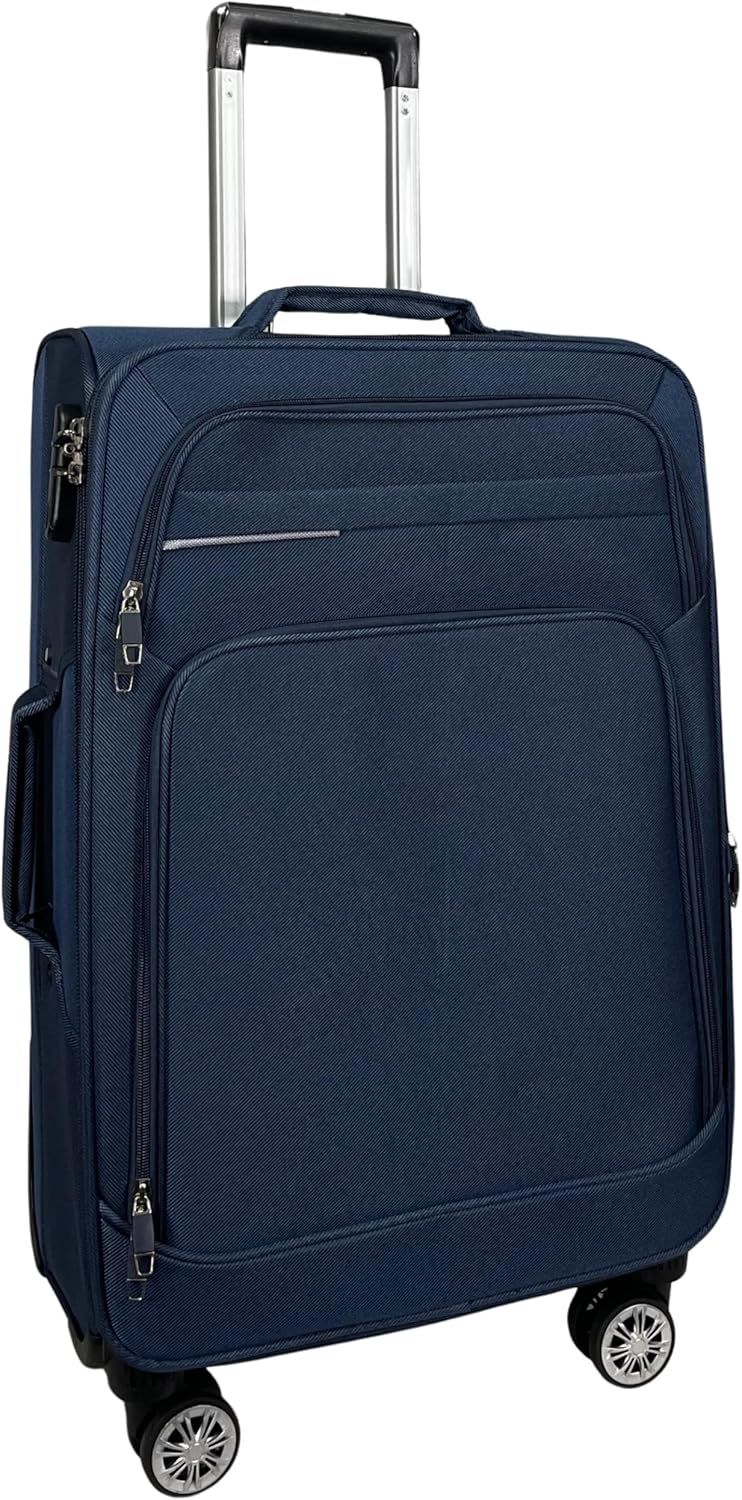 MY TRAVEL BAG Stoff Reisekoffer Trolley Erweiterbar mit Zwillingsrollen (M/L/XL/XXL oder 4er Set) We