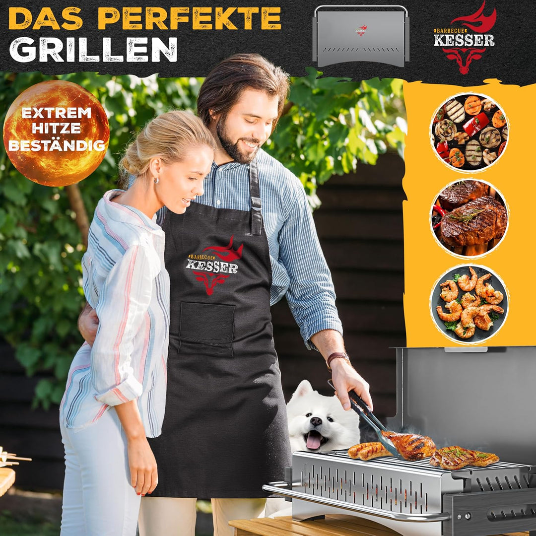 KESSER® Klappgrill tragbarer Camping Grill | Holzkohlegrill aus pulverbeschichtetem Stahl inklusive