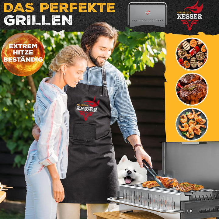 KESSER® Klappgrill tragbarer Camping Grill | Holzkohlegrill aus pulverbeschichtetem Stahl inklusive