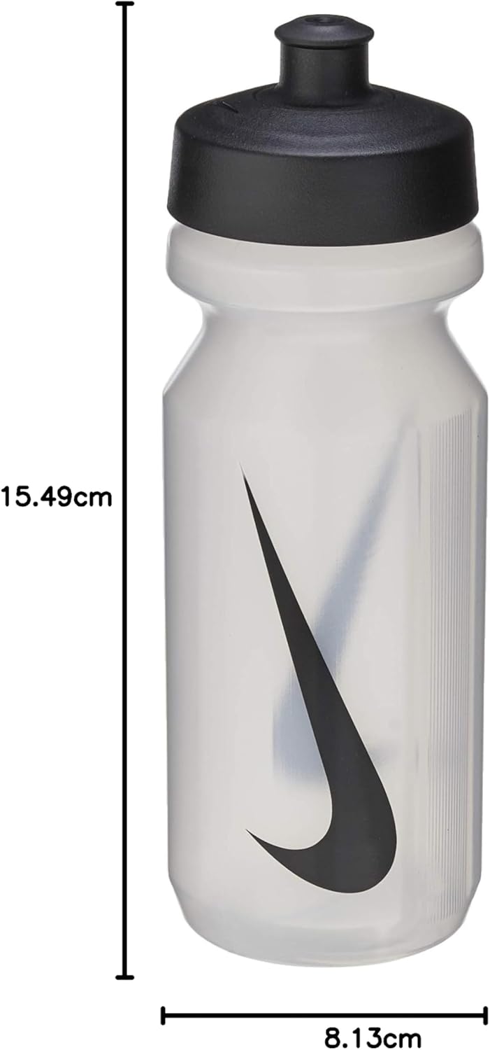 Nike 9341/2 Big Mouth Water Bottle Trinkflasche 946 ml Clear/Black, 946 ml Clear/Black