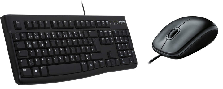 Logitech B100 Maus mit Kabel, USB-Anschluss, 800 DPI Optischer Sensor, 3 Tasten, Für Links- und Rech