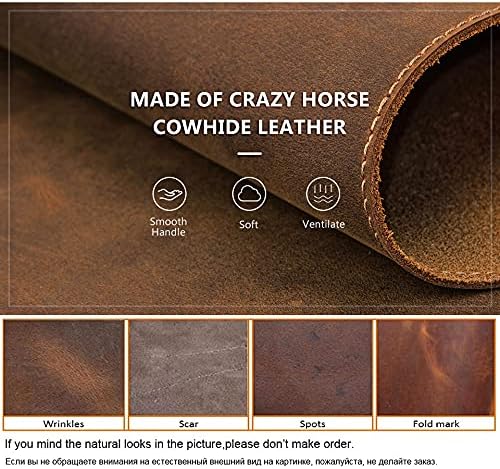 Contacts Echtes Leder Laptop Schreibtisch 40X60 cm Pads & Blotters Mauspad Tischmatte Kaffee (S), S