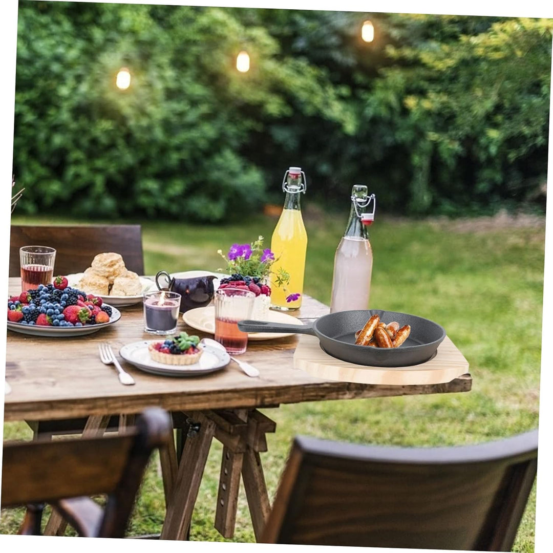 YARNOW 1 Satz Gusseiserne Pfanne Omelettpfanne Bratpfanne Antihaftbeschichtetes Backgeschirr Grillzu