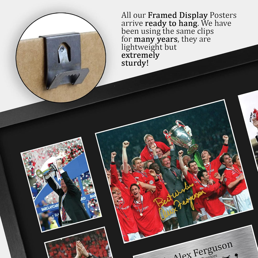 HWC Trading A3 FR Sir Alex Ferguson Geschenk, signiert, gross, gerahmt, A3, gedruckt, Autogramm, Fot