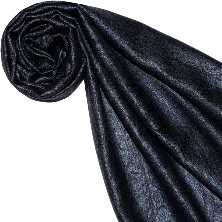 Lorenzo Cana - Damen Seidenschal Schal 100% Seide jacquard gewebt harmonische Farben mit Fransen 35