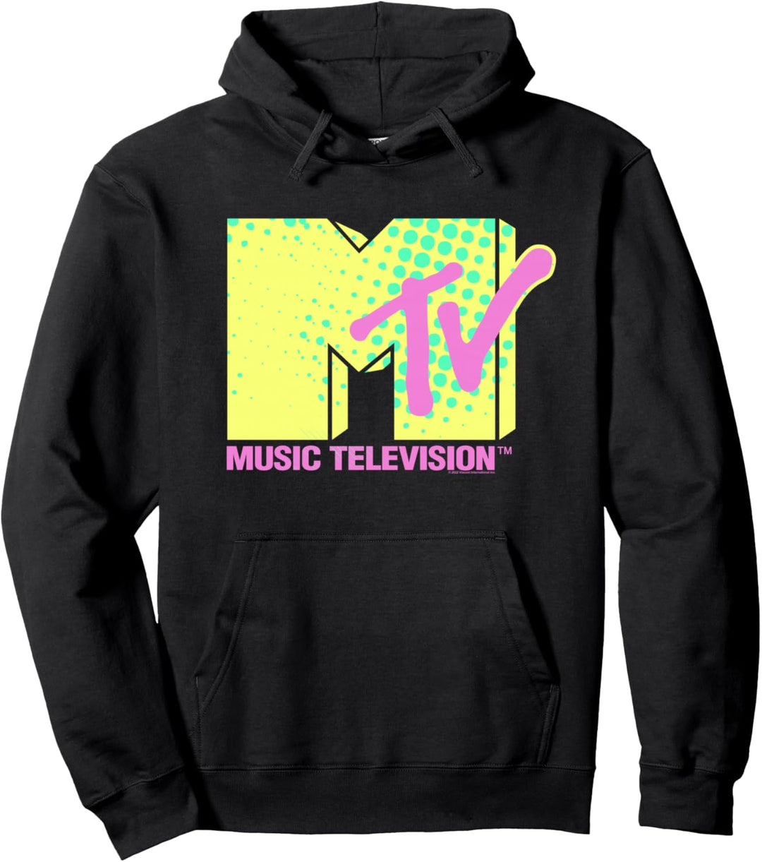 MTV Neon Logo Pullover Hoodie