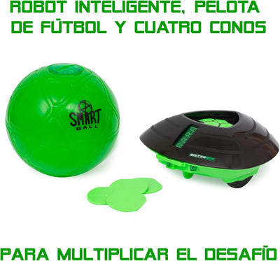 Soccer Bot Smart Ball, Roboter für den Innenbereich, Solo oder Multiplayer, ab 3 Jahren, MR100, Schw