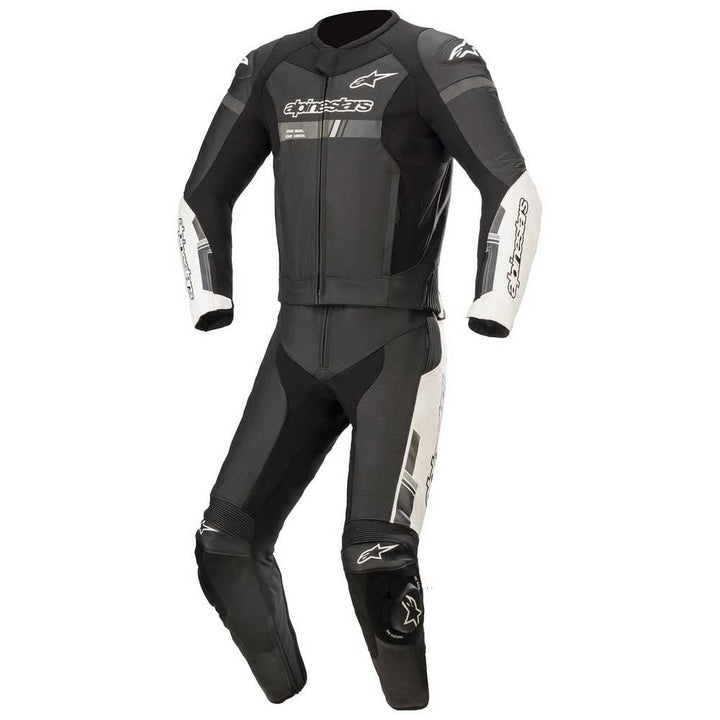 Alpinestars Lederkombi mit Protektoren Motorradkombi 2 Teiler GP Force Chaser Lederkombi 2-TLG. s/w