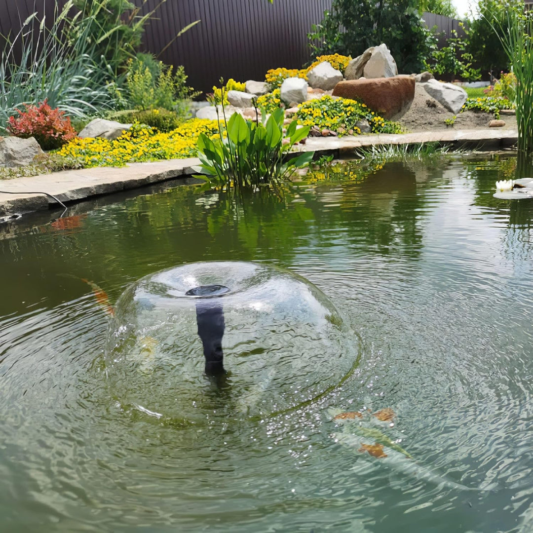 Biling 6W Solar Springbrunnen für aussen mit 3000mAh Batterie Solar Teichpumpe mit Akku Solar Brunne