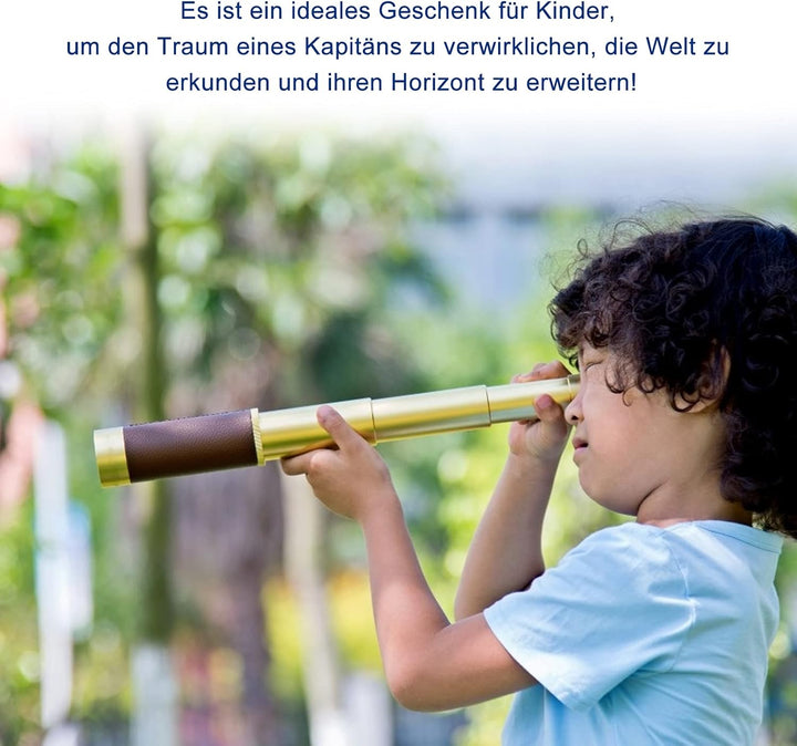 Dyna-Living Taschenteleskop Fernrohr Hand teleskop Monocular Telescope für Wanderungen, Radtouren, V