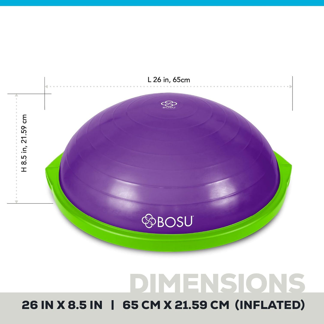 Bosu, Home Gym Equipment, The Original Balance Trainer, 66 cm Durchmesser Violett/Limettengrün, Viol