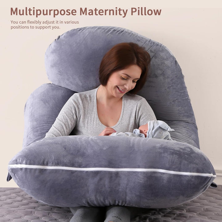 Schwangerschaftskissen, G-Form Körperkissen, Maternity Kissen für Seitenschläfer, Schwangerschaftski