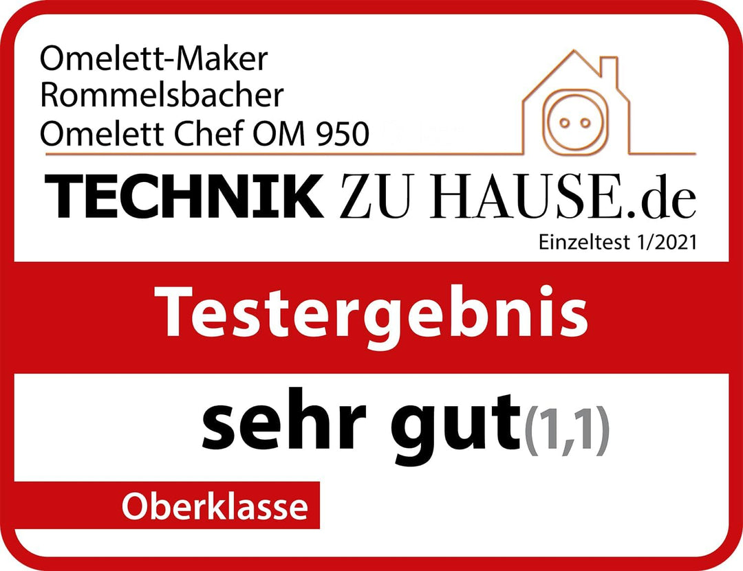 Rommelsbacher OM 950 Oskar Omelett Chef, Kunststoff,