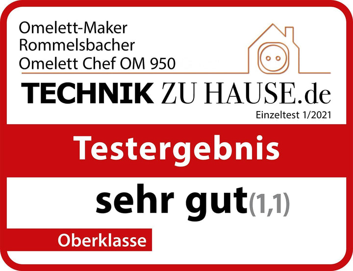 Rommelsbacher OM 950 Oskar Omelett Chef, Kunststoff,