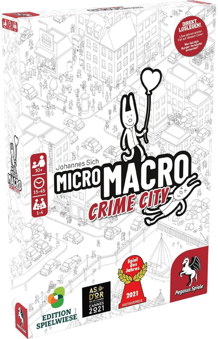 Edition Spielwiese Pegasus/Spielwiese 59060G MicroMacro: Crime City Spiel des Jahres 2021*, Crime Ci