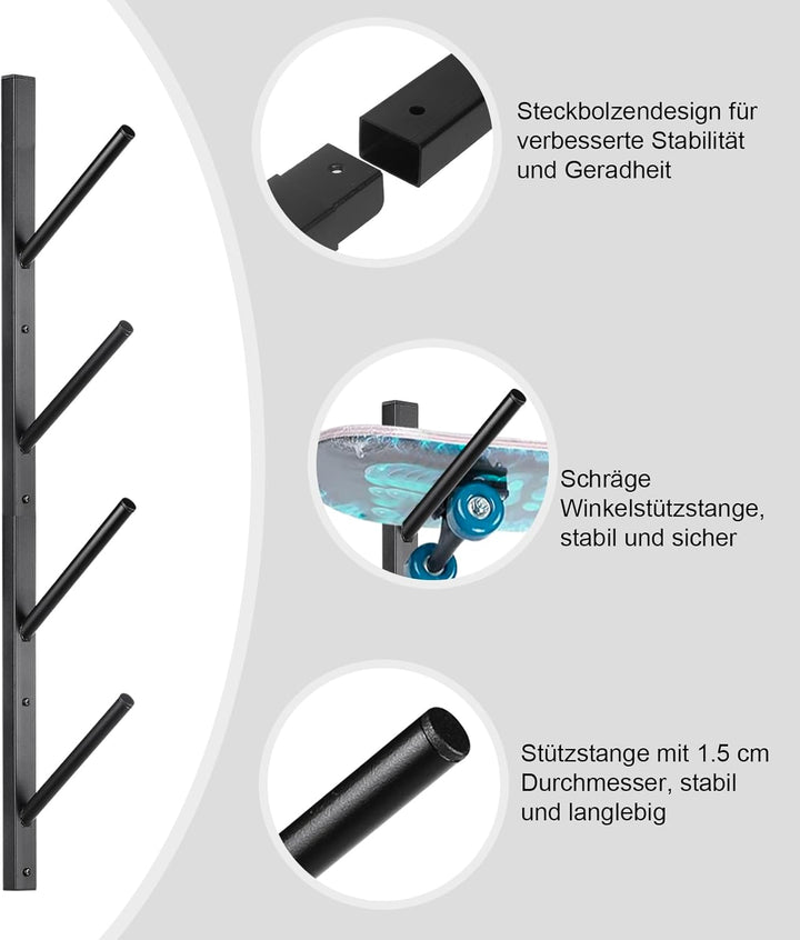 Skateboard Wandhalterung, Skateboard Halterung, Snowboard Wandhalterung, Snowboard Halterung Wand, S