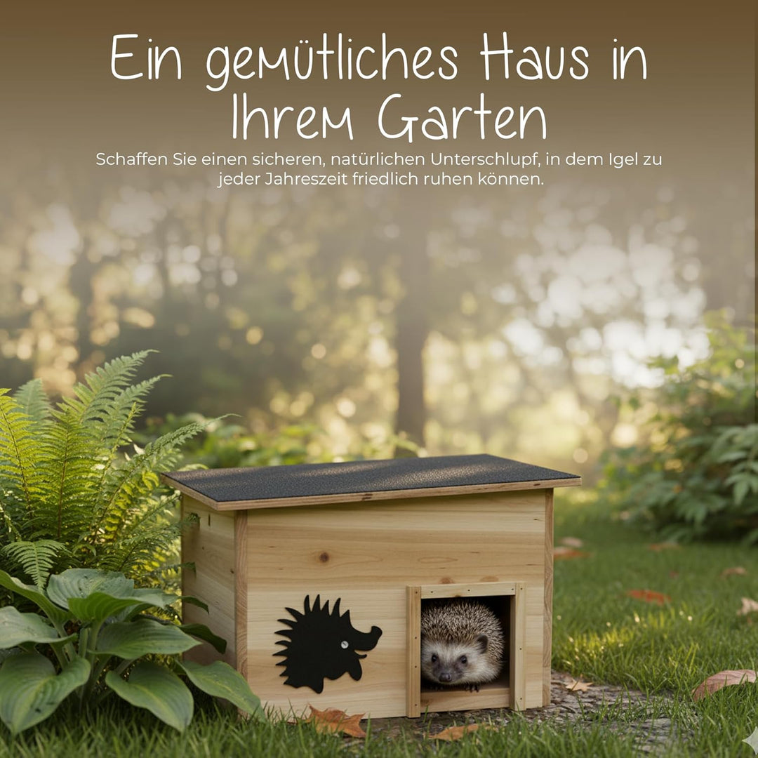 Igelhaus,Bausatz,IgelbaumitBoden,Rattenklappe,Labyrintheingang,Igelschutzhaus,Winterquartier,Wetterb