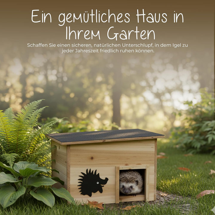 Igelhaus,Bausatz,IgelbaumitBoden,Rattenklappe,Labyrintheingang,Igelschutzhaus,Winterquartier,Wetterb