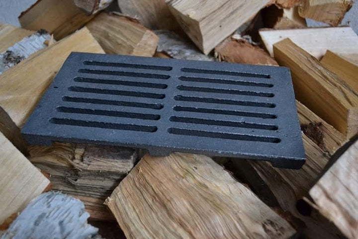 SEZAM 26,5 x 15,5 cm Gussrost Ofenrost Ascherost Kaminrost passend Kaminofen Tafelrost Rost Ofengitt