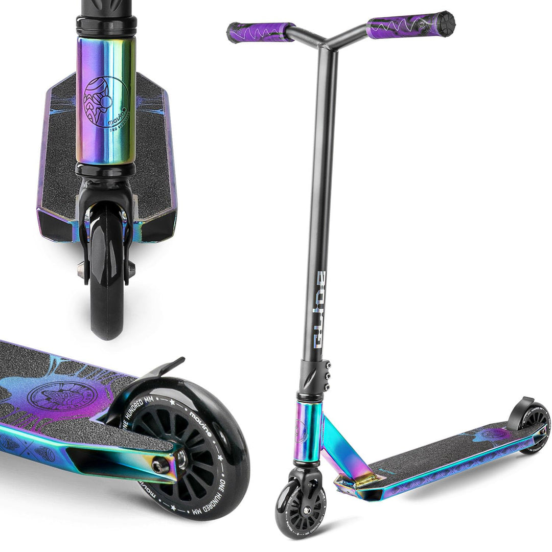 Movino Stunt Scooter Stunt Roller Kickscooter Professioneller Freestyle Roller Trick Roller ABEC 9 K