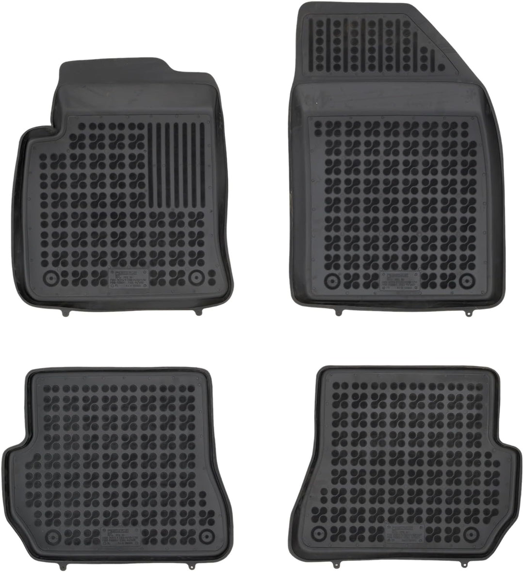 SMK Auto fussmatten gummimatten passt für Ford Fiesta V 2005-2008 fussmatten Auto für alle Jahreszei