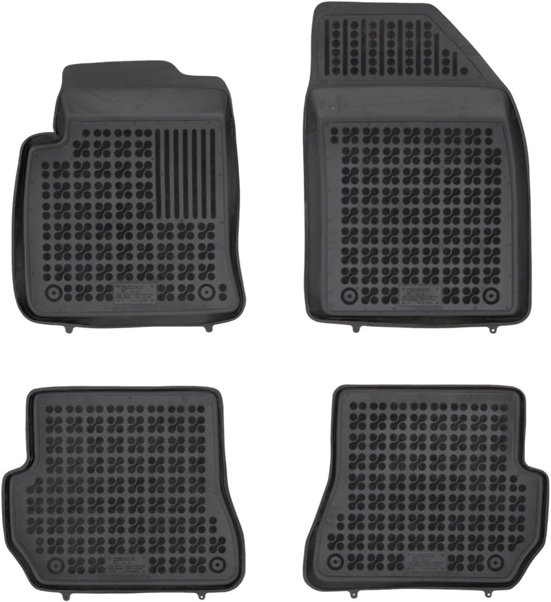 SMK Auto fussmatten gummimatten passt für Ford Fiesta V 2005-2008 fussmatten Auto für alle Jahreszei