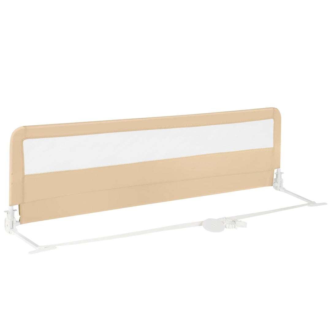 COSTWAY Bettgitter klappbar, 180 cm Lange Bettschutzgitter mit Sicherheitsgurten, Rausfallschutz 180
