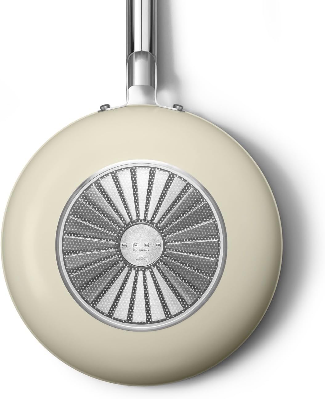 Smeg CKFW3001CRM Wok, 30 cm, cremefarben, Aluminium Creme Wokpfanne, Creme Wokpfanne