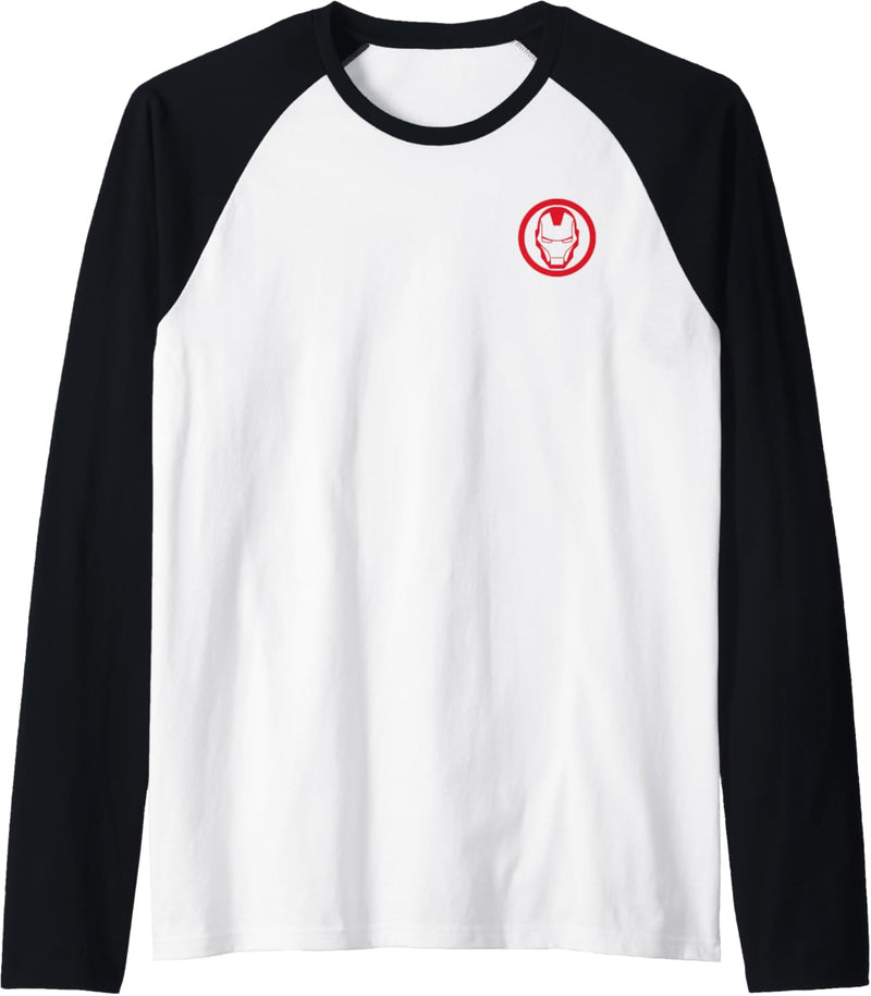 Marvel Iron Man Pocket Face Logo Raglan