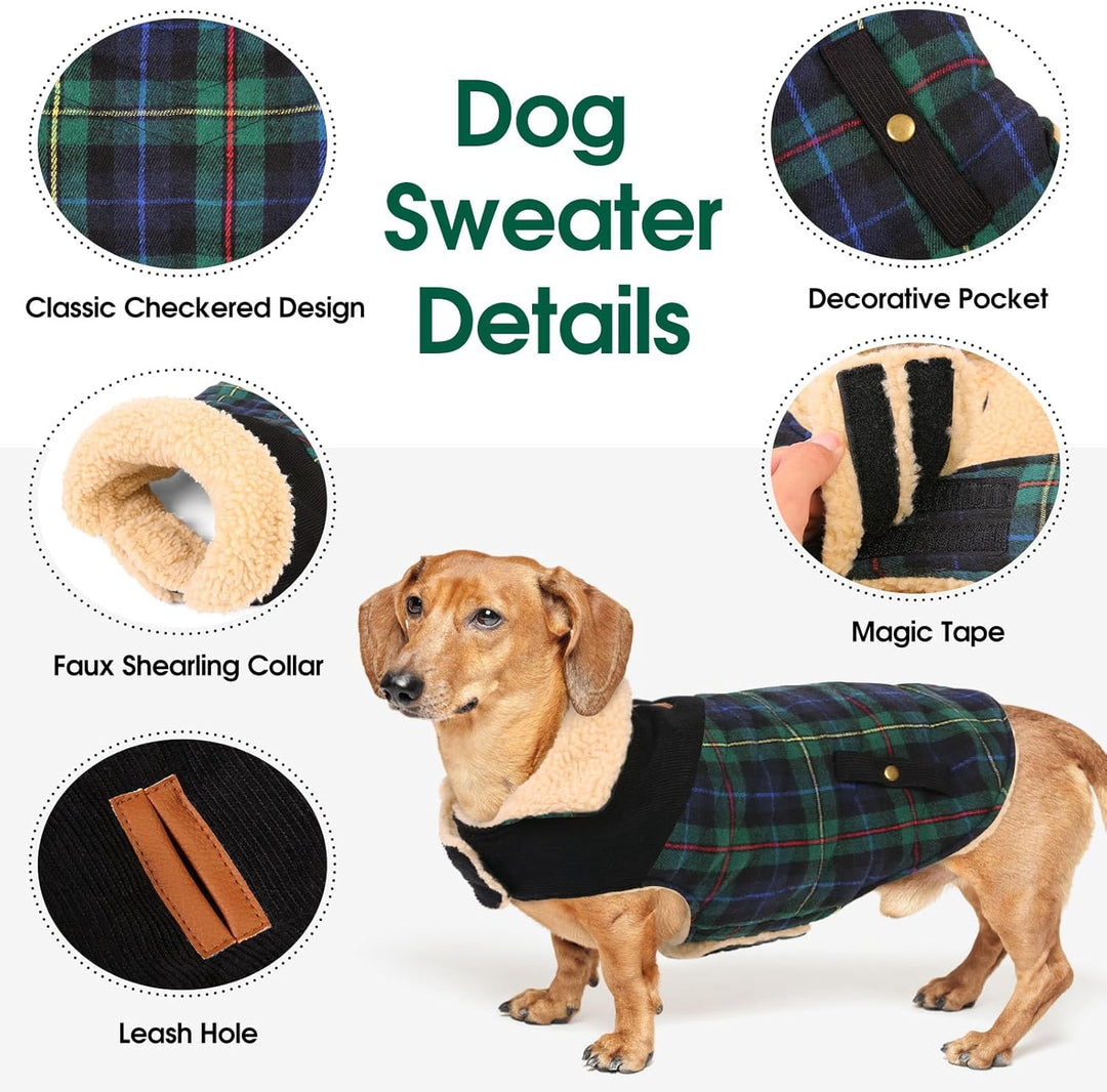 CITÉTOILE Warme Hundemantel Fleece, Wintermantel Winterjacken für Kleine/Grosse/Mittlere Hunde, Hund