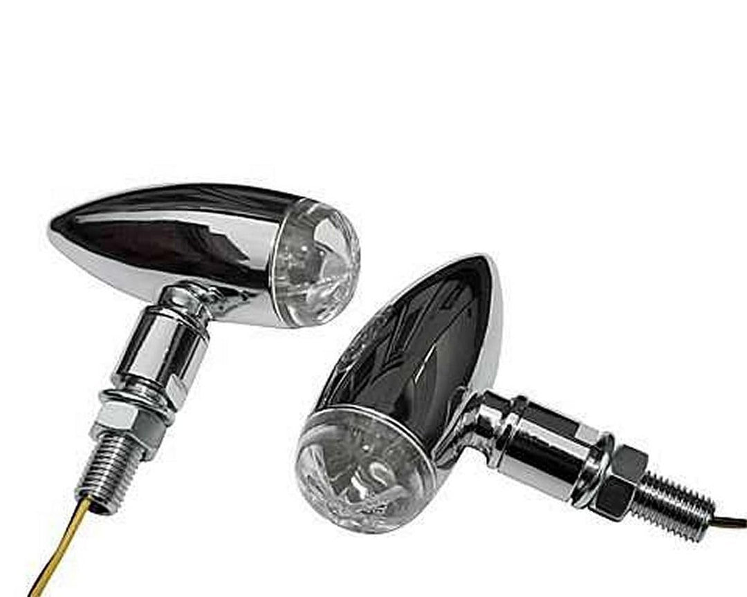 LED MICRO-BULLET Blinker, chrom, Klarglas, E-gepr.