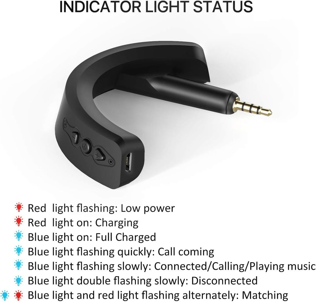 YOCOWOCO Drahtloser Bluetooth 5.0 Adapter für Bose QuietComfort QC15 und QC2 Kopfhörer, aptX/MIC/Lau