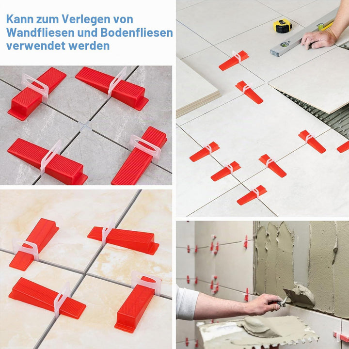 500 Stück Fliesen Nivelliersystem 3mm Nivelliersystem Fliesen Zuglaschen Fliesenverlegehilfe Fliesen