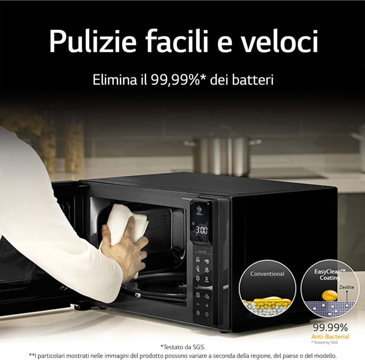 LG neochef Comptoir du Mikrowelle kombinierten 23L 1150 W schwarz – Mikrowelle (Comptoir du, kombini
