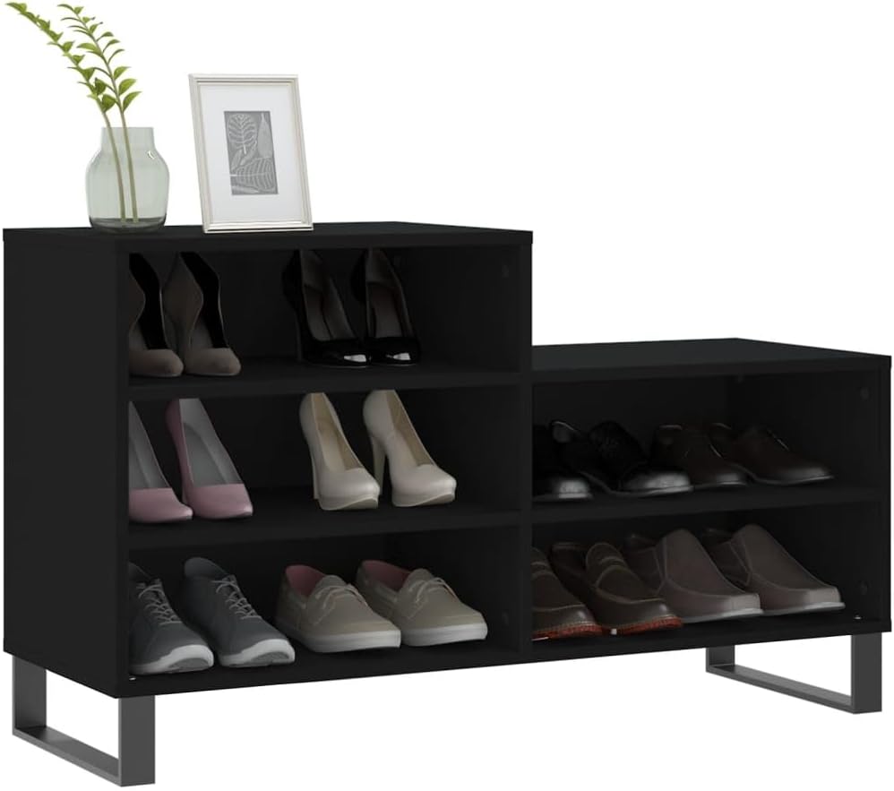 Schuhschrank/Schuhbank aus Holzwerkstoff,Metall Schuhschrank Holz Shoe Organizer Lagerschrank Platzs