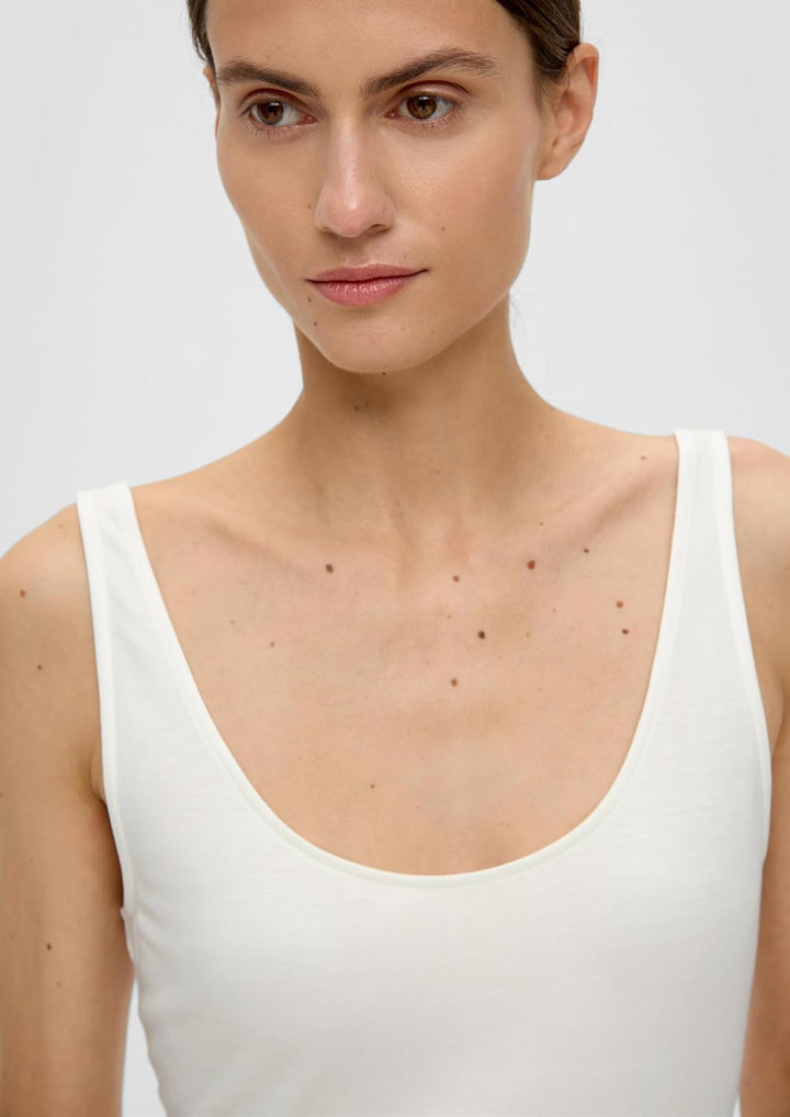 s.Oliver BLACK LABEL Damen T-Shirt 44 Creme 0200, 44 Creme 0200