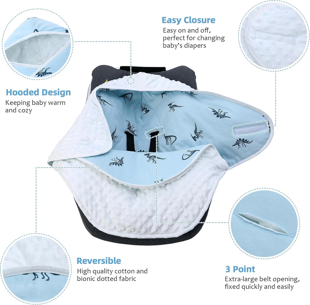 Einschlagdecke Babyschale für Winter Buggy Universal Fusssack Babydecke Baumwolle Baby Pucksack für