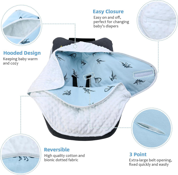 Einschlagdecke Babyschale für Winter Buggy Universal Fusssack Babydecke Baumwolle Baby Pucksack für