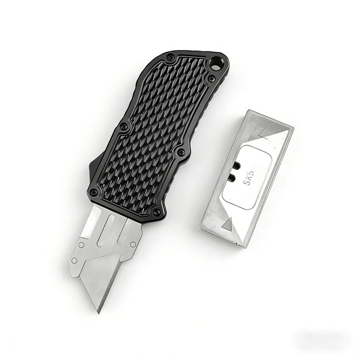 Universalmesser, Tragbares Teppichmesser, Cuttermesser mit Aluminiumgriff, Gürtelclip, Für Teppich,
