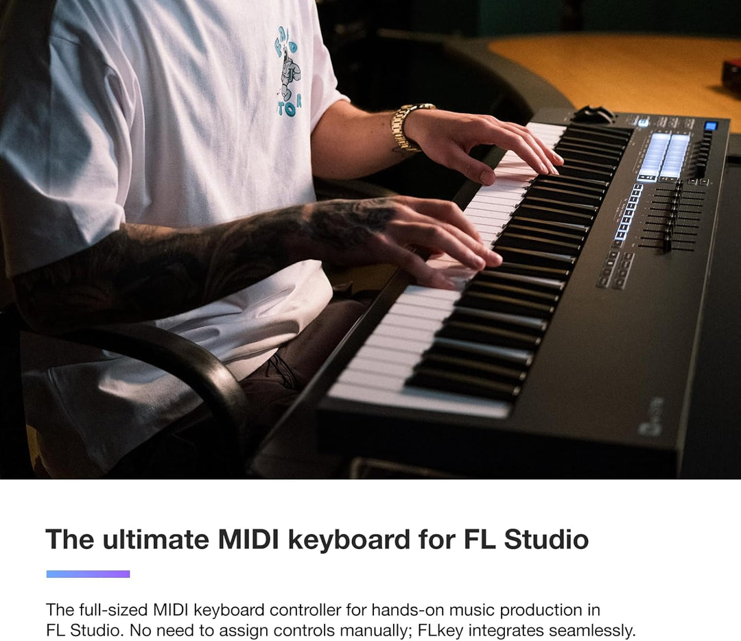 Novation FLkey 61 MIDI-Controller-Keyboard — Nahtlose Integration in FL Studio, mit Akkord- und Skal