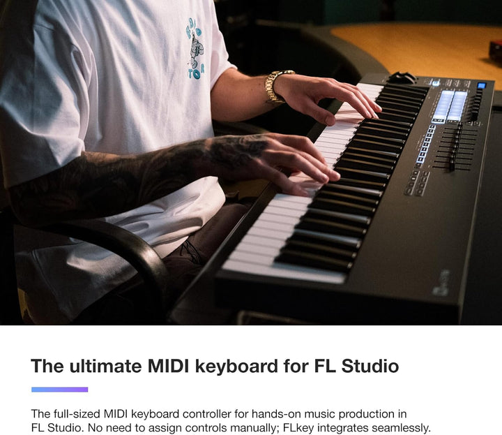 Novation FLkey 61 MIDI-Controller-Keyboard — Nahtlose Integration in FL Studio, mit Akkord- und Skal