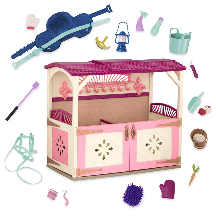 Glitter Girls - Alle Asparkle Acres - Spielset Pferdestall - Spielset für 36 cm grosse Puppen und Sp