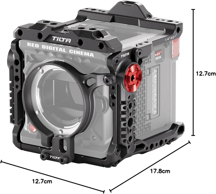 Tilta Kompletter Kamerakäfig kompatibel mit RED KOMODO-X mit Objektivadapter Unterstützung und Schne