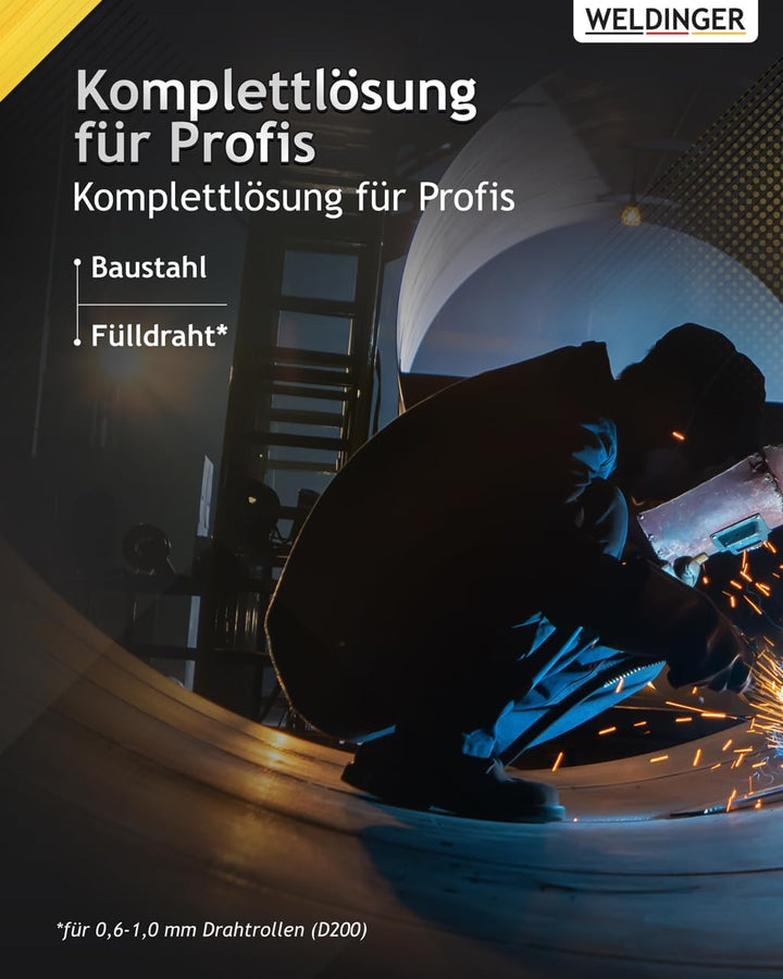 WELDINGER Kombischweissinverter MWE 202 HF SYN dig mit HF-Zündung MIG MAG DC-WIG MMA Schweissgerät 5